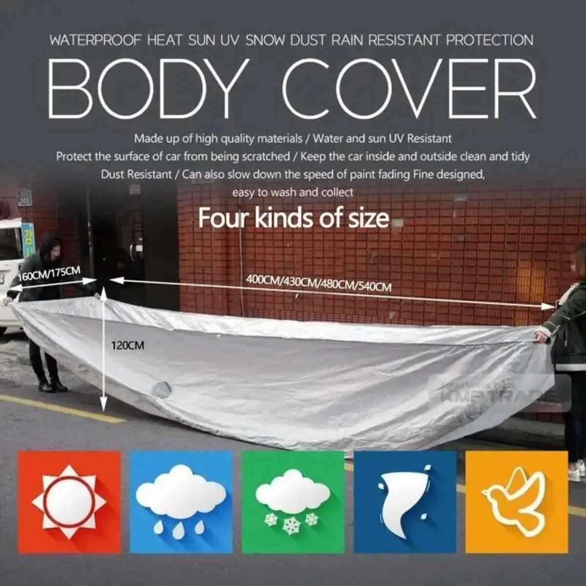 COBERTOR PREMIUM PARA AUTO ANTI RAYOS UV